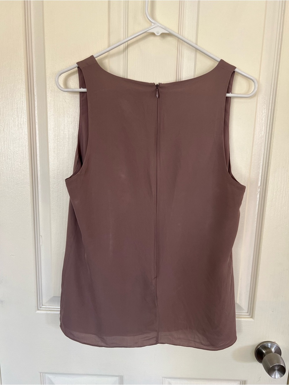 Theory Mauve Tank V-Neck Sleeveless Top - Picture 9 of 11